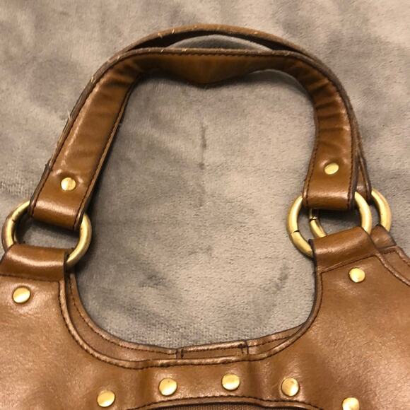 The Limited Brown Embroidered Sequin Purse Boho Retro Y2K - Picture 6 of 8